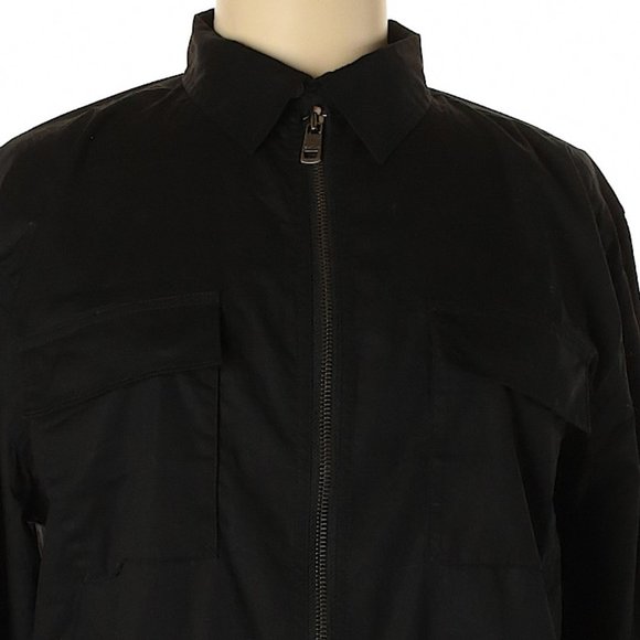 DKNY Donna Karan Oversized Utility Shirt Zipper Jacket Unisex Loose Fit Zip Up - Picture 2 of 7
